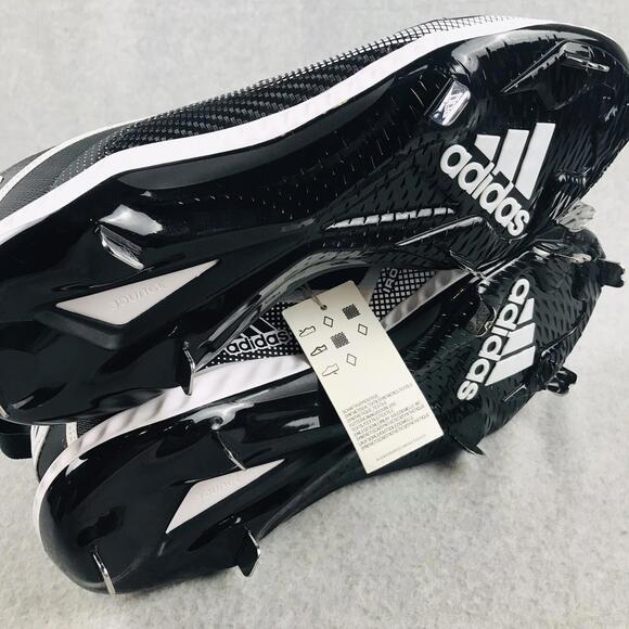 Adidas Baseball Metal Cleats Mens Size 16 Sport Outdoor Black Outdoor Team